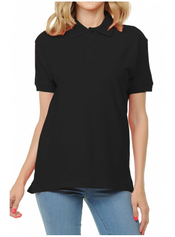 Women's Black Collared Shirts