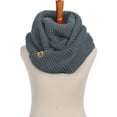 thumbnail image 1 of Basico Grey Infinity Scarf for Women Adult Teen Girls | Winter Scarves for Cold Weather I Gift for Women Mom Girlfriend Coworkers, 1 of 4