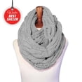 thumbnail image 1 of Basico Grey Infinity Scarf for Women I Adult Winter Scarves Gift - Moravian College, 1 of 6