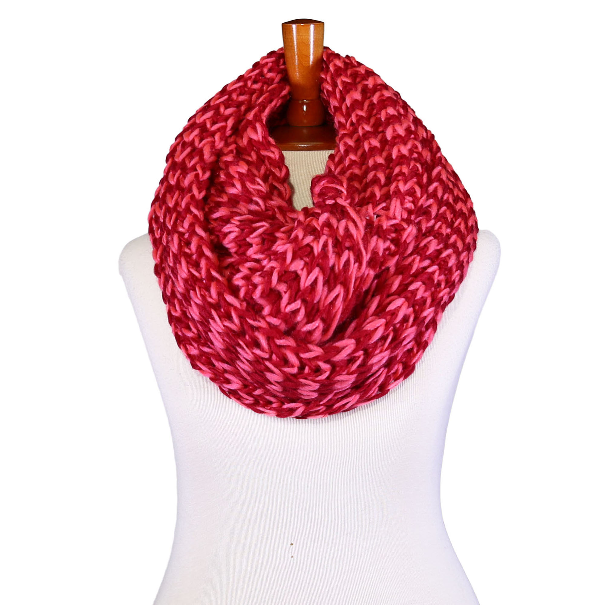 Basico Unisex Adult Junior Winter Knitted Infinity Circle Loop Scarf ...