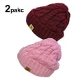 thumbnail image 1 of Basico Unisex Adult Warm Chunky Soft Stretch Cable Knit Beanie Cap Hat, 1 of 6