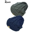 thumbnail image 1 of Basico Unisex Adult Warm Chunky Soft Stretch Cable Knit Beanie Cap Hat, 1 of 3