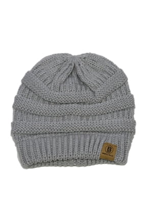 Unisex Adult Warm Chunky Soft Stretch Line Cable Knit Beanie Cap Hat