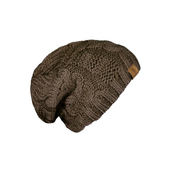Basico Unisex Adult Winter Knitted Cable Beanie Loose Hat
