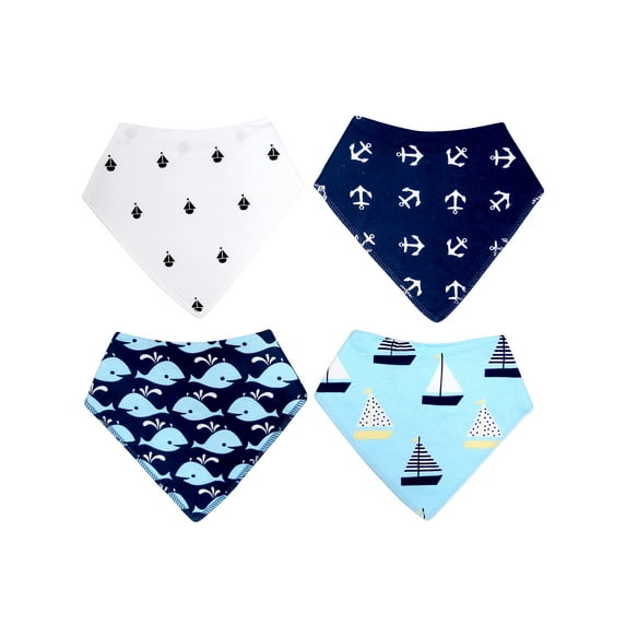 Basico Unisex Baby Bandana Bibs 100% Cotton Baby Shower Gift Set Value Pack 
