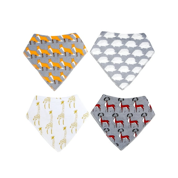 Basico Unisex Baby Bandana Bibs 100% Cotton Baby Shower Gift Set Value Pack&nbsp;