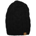 thumbnail image 1 of Basico Unisex Warm Crochet Soft Stretch Cable Knit Beanie, 1 of 4