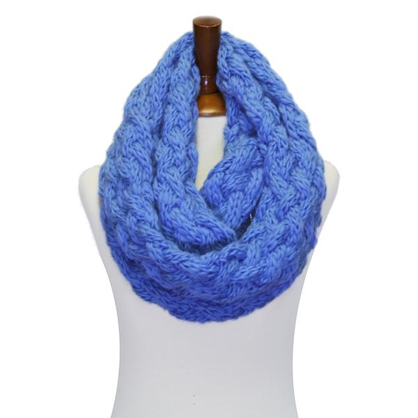 Basico Winter Chunky Knitted Infinity Scarf Circle Loop Various Colors ...