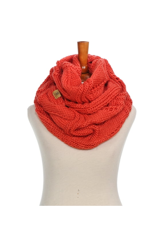 Winter Infinity Scarf for women Warm Knitted Circle Loop Various Colors Neck Warmer