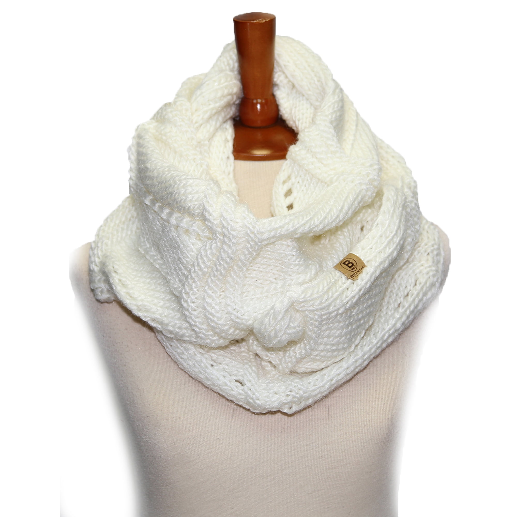 Basico Winter Infinity Scarf for women Warm Knitted Circle Loop Various ...