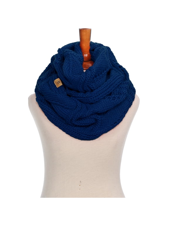 Winter Infinity Scarf for women Warm Knitted Circle Loop Various Colors Neck Warmer