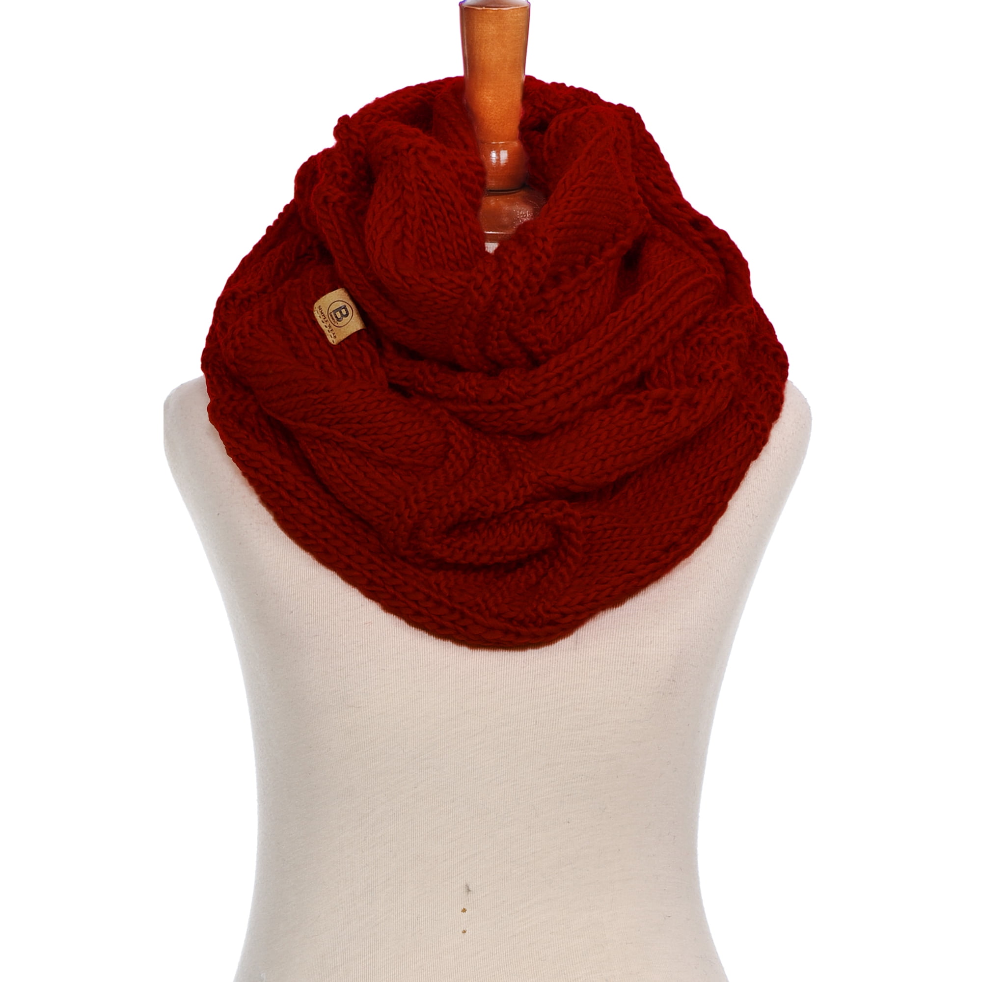 Basico Winter Infinity Scarf for women Warm Knitted Circle Loop Various ...