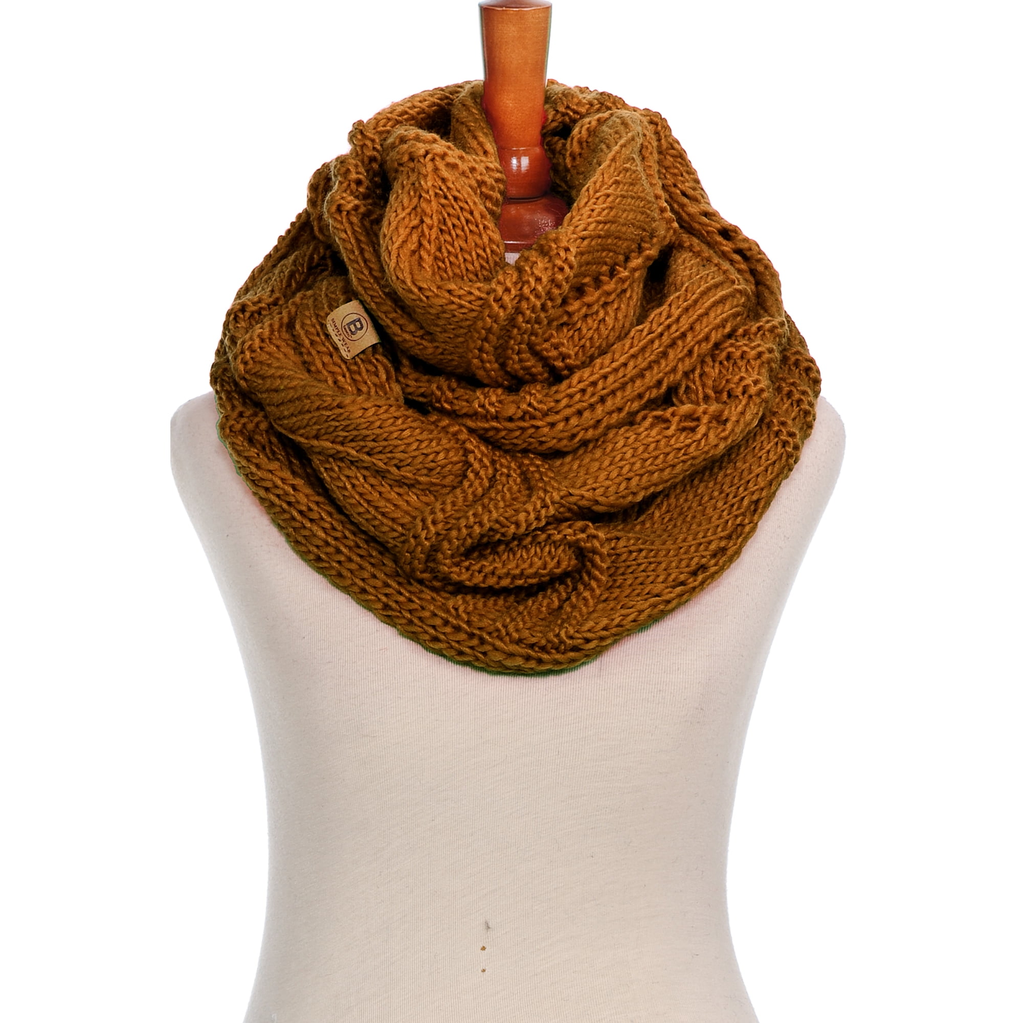 Basico Winter Infinity Scarf for women Warm Knitted Circle Loop Various ...