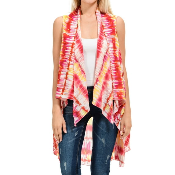 Basico Women's Chiffon Open Vest Sleeveless Cardigan Swimsuits Cover ups
