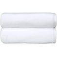 thumbnail image 1 of Basics 2-Piece Quick-Dry Oversize Bath Towel, 100% Cotton, 54" x 30", White, 1 of 8