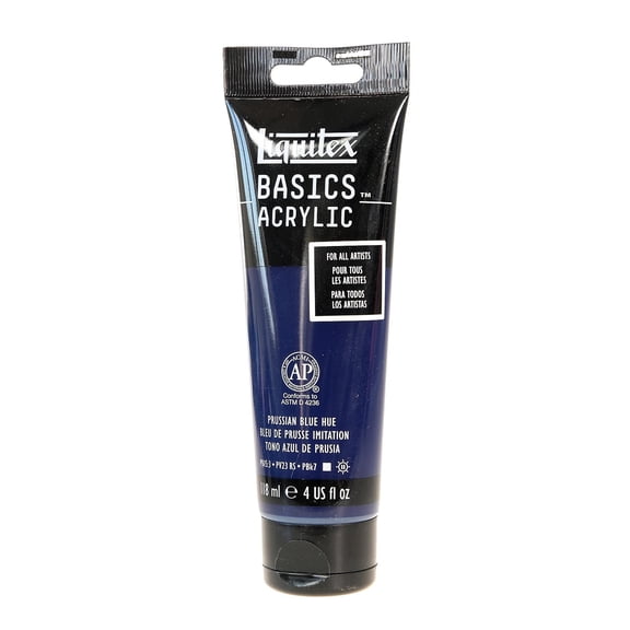 Basics Acrylics Colors Prussian blue, 4 oz., tube (pack of 3)