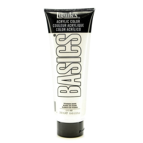 Basics Acrylics Colors titanium white, 8.5 oz., tube (pack of 2)