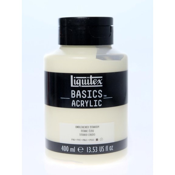 Basics Acrylics Colors unbleached titanium, 13.5 oz., flat cap squeeze bottle (pack of 2)
