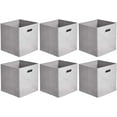 Basics Collapsible Cube Storage Bins with Space-Saving, Organizing ...