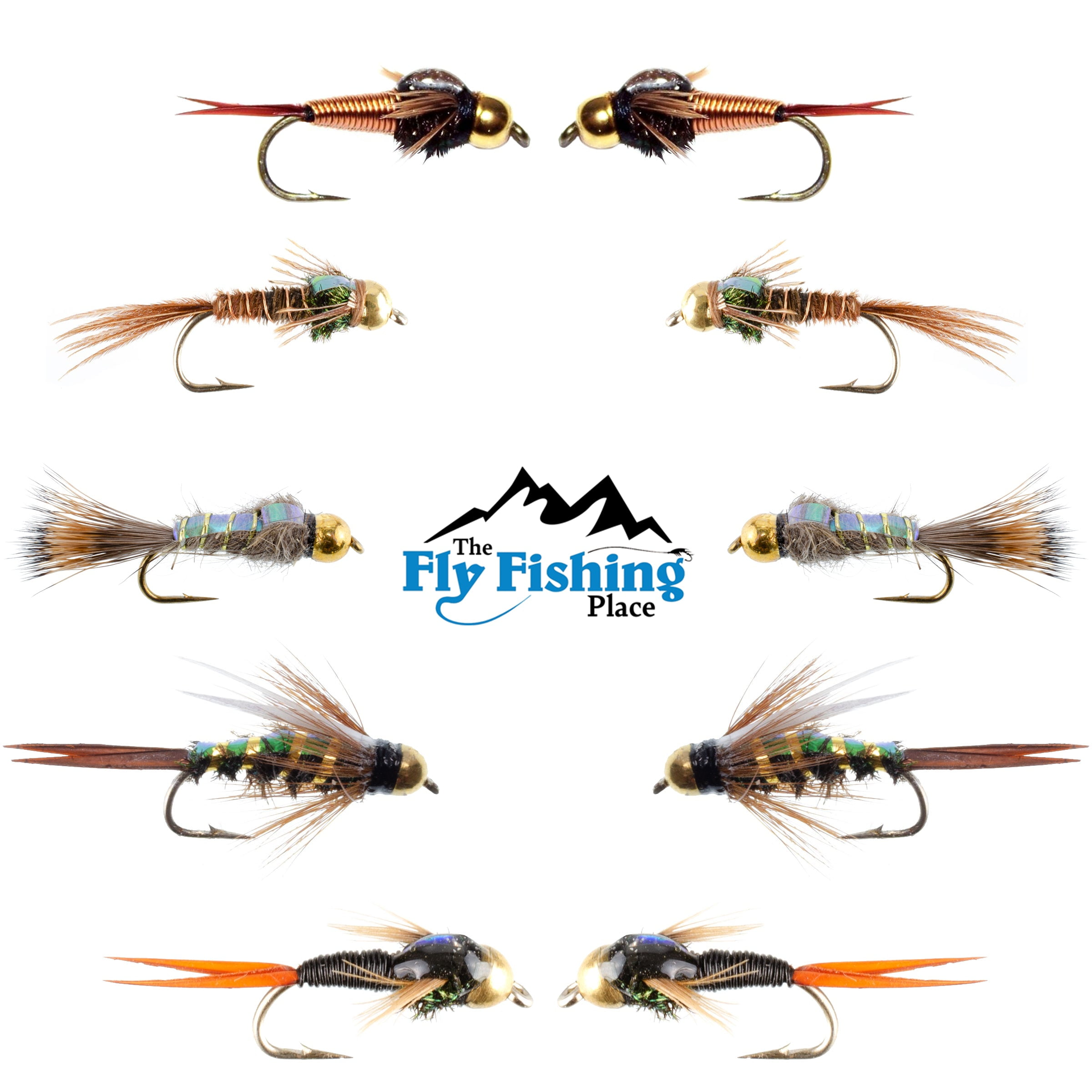 Basics Collection - Copper John and Flash Back Bead Head Nymph ...