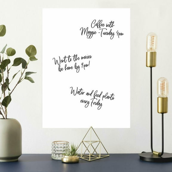 Basics Dry Erase Memo Board Peel and Stick Giant Wall Decal