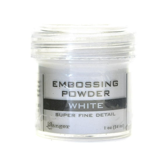 Basics Embossing Powder super fine white, 1 oz., jar (pack of 3)