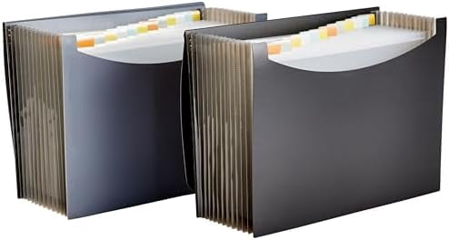 Basic Expandable Folder Basics Expanding Organizer File Folder for Documents, Letter Size, 13 ...