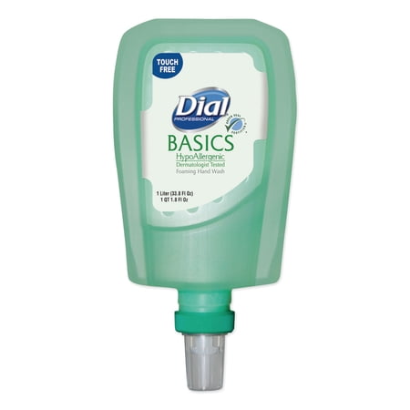 Basics Hypoallergenic Foaming Hand Wash Refill For Fit Touch Free Dispenser, Honeysuckle, 1 L | Bundle of 5 Each