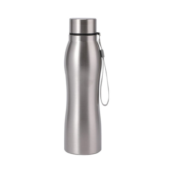 Basics Large Stainless Steel Water Bottle Insulated Water Bottle, Sports Water Jug, BPA-Free Sports Water Bottle, Great for Travel, Sports Water Kettle, Gray