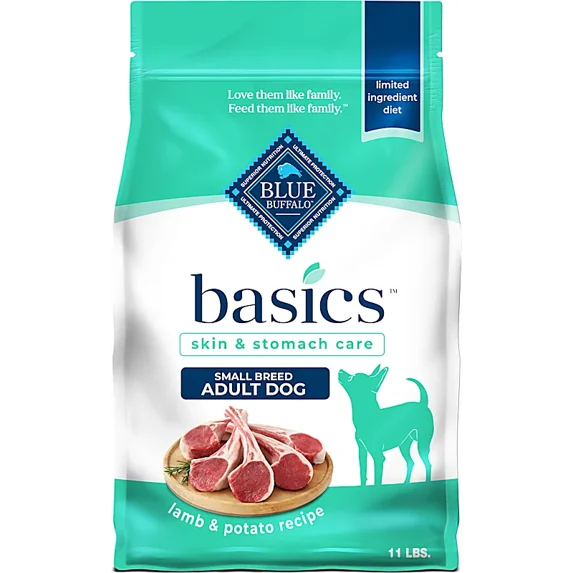 Basics Limited Ingredient Diet, Lamb Recipe Grain-Free Dry Dog Food for Small Breed Adult Dogs 11 lbs.