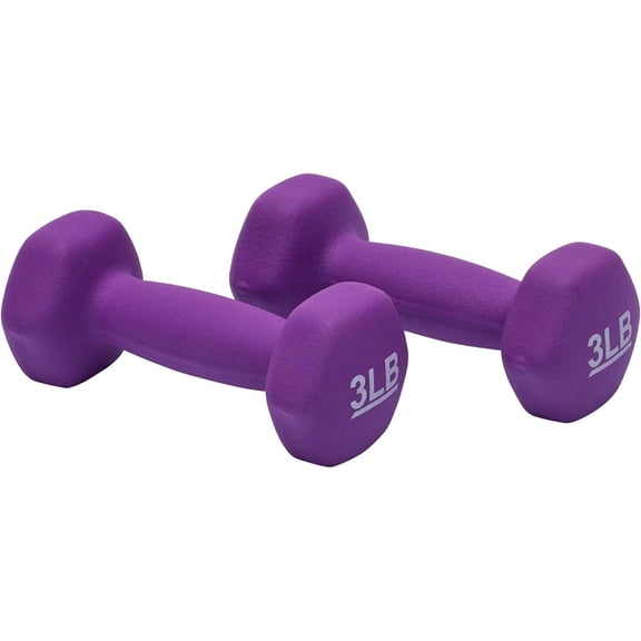 Basics Neoprene Dumbbell Hand Weights for Exercise and Muscle Toning
