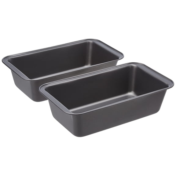 Basics Rectangular Nonstick Bread Loaf Pan for Baking Meatloaf with Even Heat Distribution, 10.5 x 6 Inch