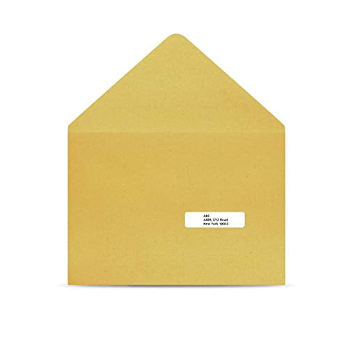 Basics Return Address Labels for Laser & Inkjet Printers, 2/3" x 1-3/4", Permanent Adhesive, 600-Pack