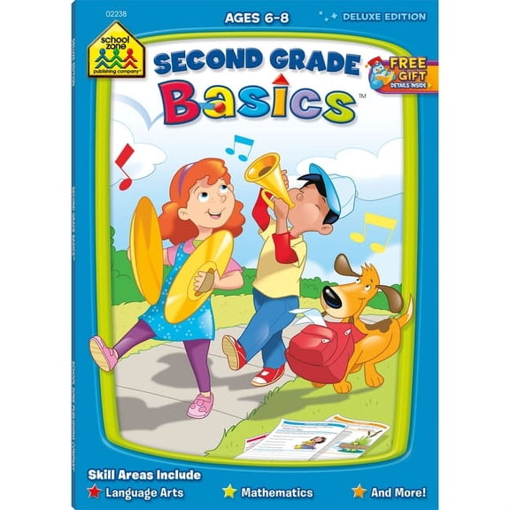 Pre-Owned School Zone Second Grade Basics Workbook (Paperback)