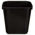 thumbnail image 1 of Basics Small Rectangular Commercial Office Wastebasket, Easy to Clean, 3 Gallon, Black, 2-Pack, 1 of 6