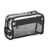 Basics Transparent PVC Cosmetic Bag, Black