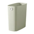 thumbnail image 1 of Basics Trash Can, Small Bathroom Trash Can, Rectangular Office Wastebasket, Plastic Trash Bin, Garbage Can Waste Basket for Living Room, Bedroom, Office, Kitchen, Compact Space, 1 of 5