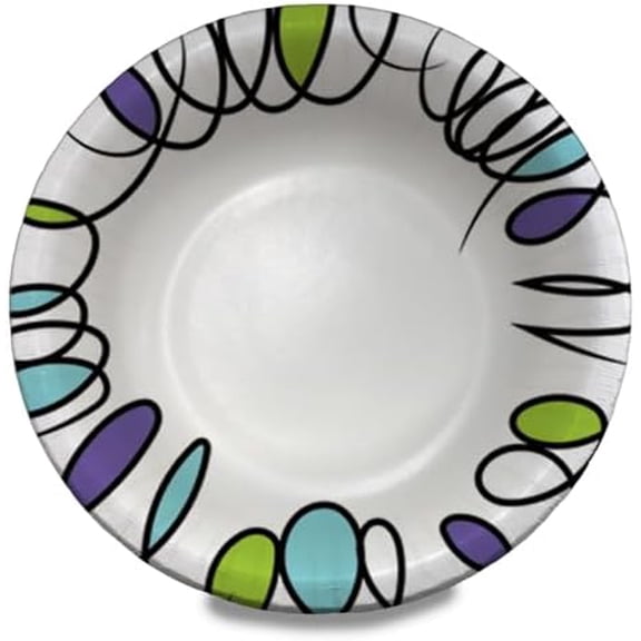 Basics Ultra Paper Bowls, 20 Oz, Disposable, 50 Count, White (1 pack of 50)