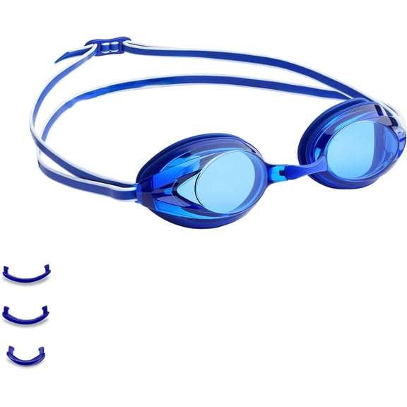 Basics Unisex Swim Goggles With Mirrored Lenses and Anti-Fog Coating