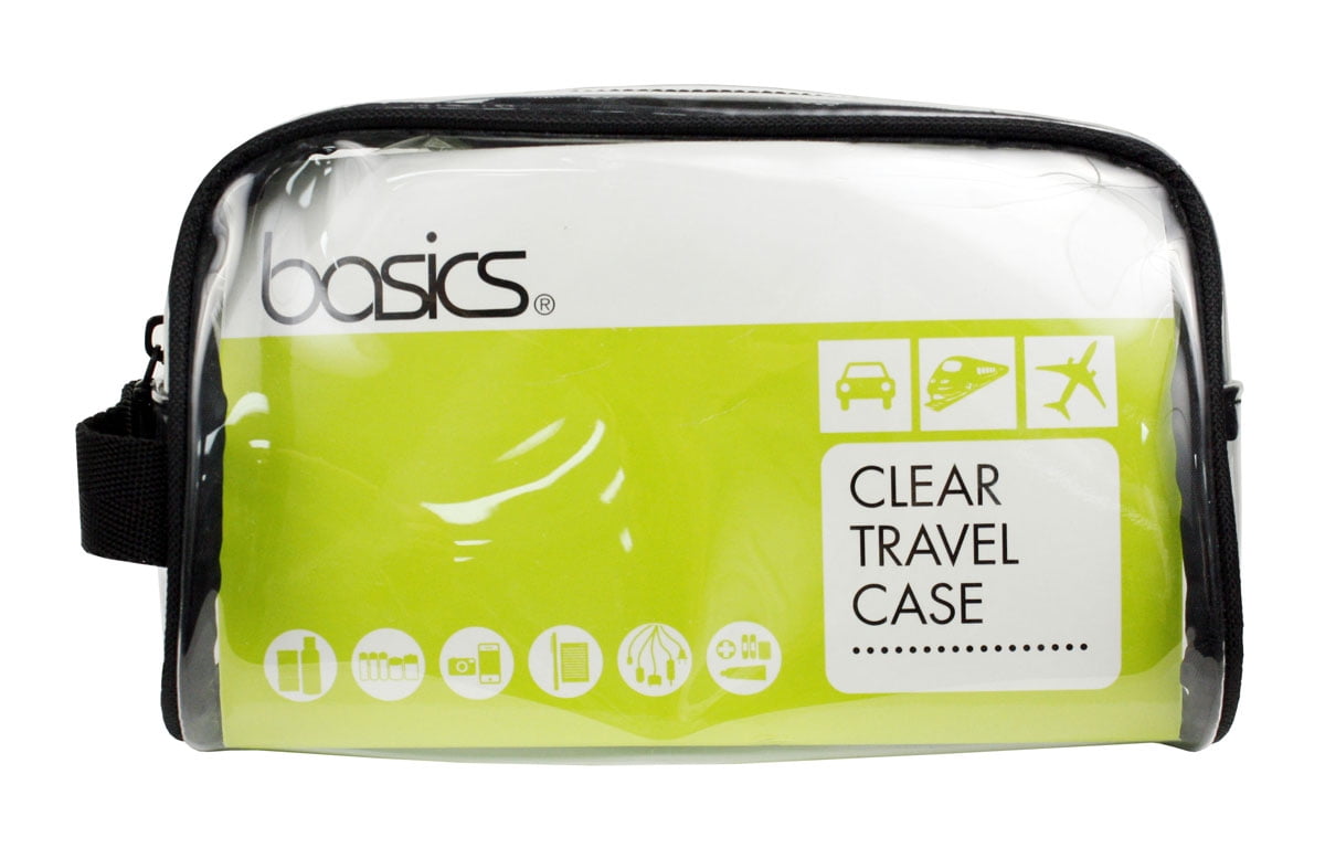 Basics by Conair Clear Travel Case, 1 Count 