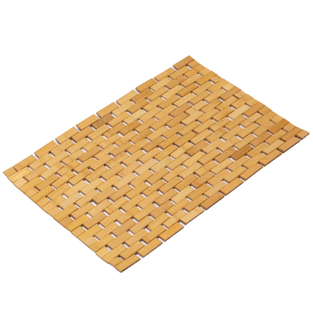 Small Natural Bamboo Foldable Non-Slip Bathroom Mat