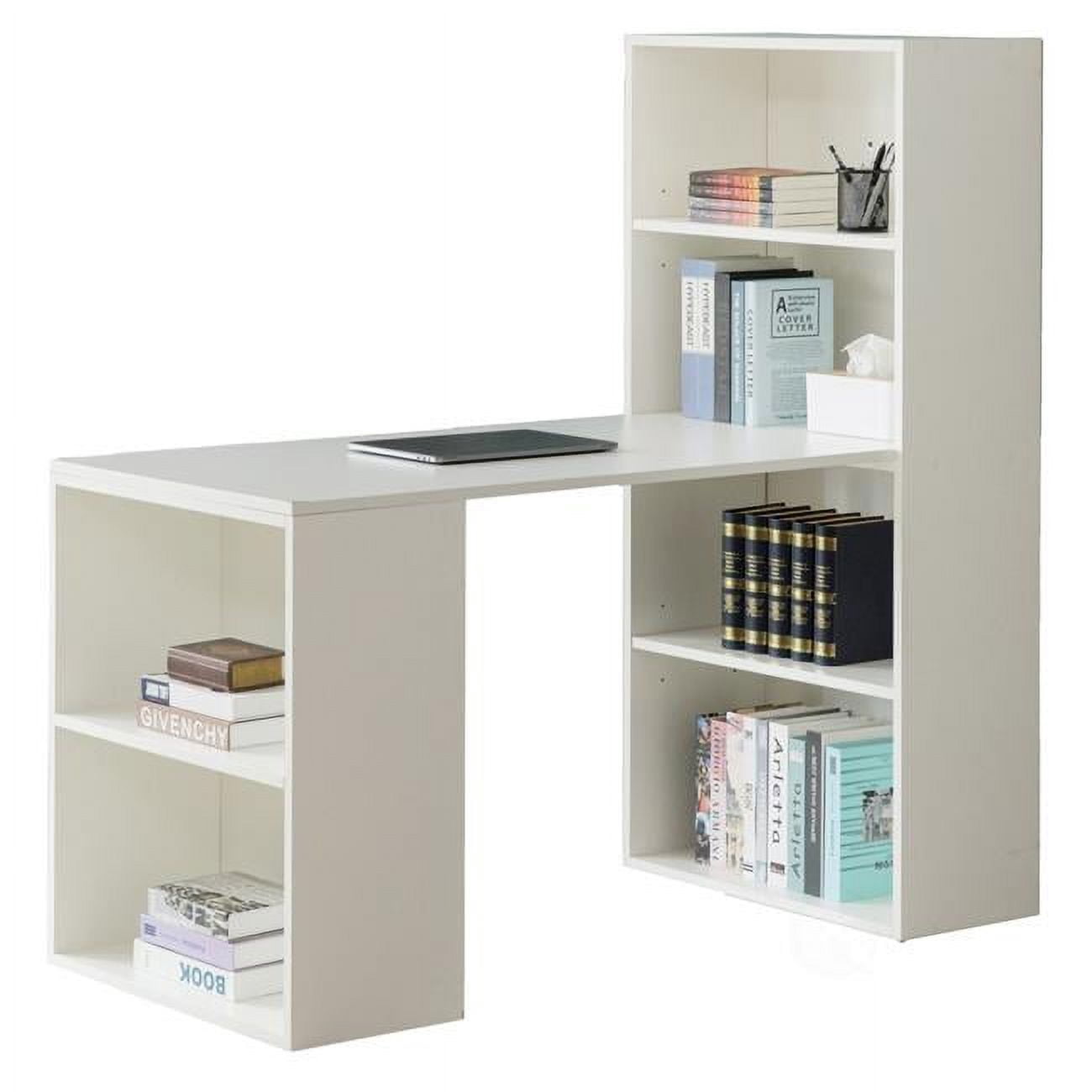 Box Computer Table Basicwise QI004018.WT.M 47.25 x 20 x 47.25 in. Computer Writing ...