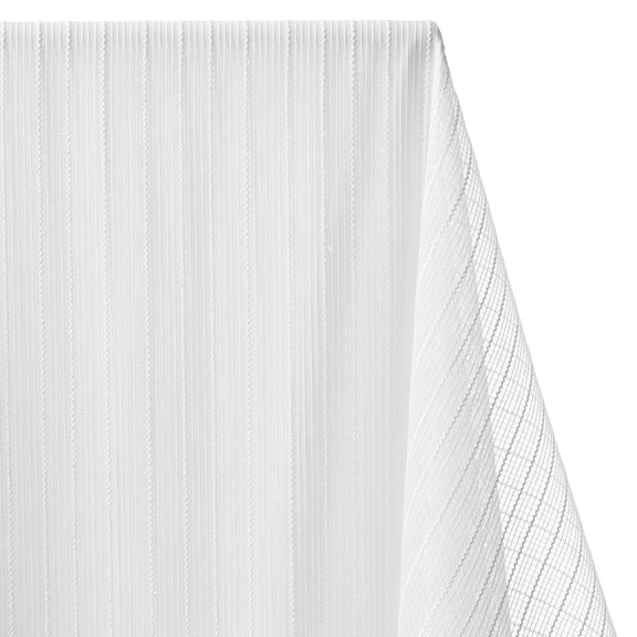 Basidia Striped Slubbed Sheer Mesh Dobby - Champagne 122" By The Yard