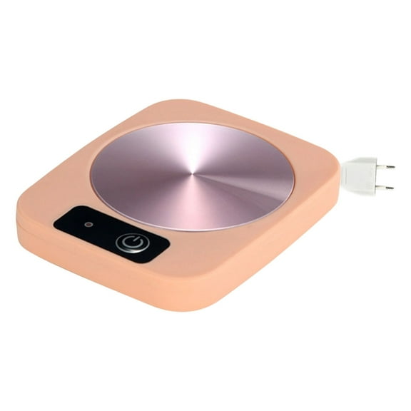 Basiess Coffee Mug Warmer, Electric Beverage Heater for Desk, Keeps Coffee Tea Cocoa Hot, Auto Shutoff, Compatible with Most Mugs, Home & Office Use Pink2
