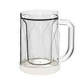 thumbnail image 1 of Basiess Glass Cups | Freezer Cup Drinkware - Double Wall Chilled Glass for Beer & Beverages, Long-Lasting Cold Retention & Summer Outdoor Parties | Gatherings, Eco-Friendly Clear, 1 of 9