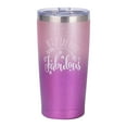 thumbnail image 1 of 20Oz Stainless Steel Tumbler with Lid, Vacuum Insulated Travel Mug for Hot/Cold Drinks, Car Cup Holder Fit, Gradient Powder Coated, Leakproof, Basiess Thermos Cup, Thermos Cup, 1 of 10
