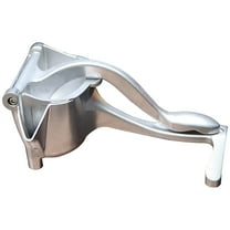 Basiess Manual Citrus Juicer, Aluminum Alloy Hand Press Juicer for Oranges Lemons Pomegranates, Easy Squeeze Fruit Juice Extractor with Pulp Strainer Silver1