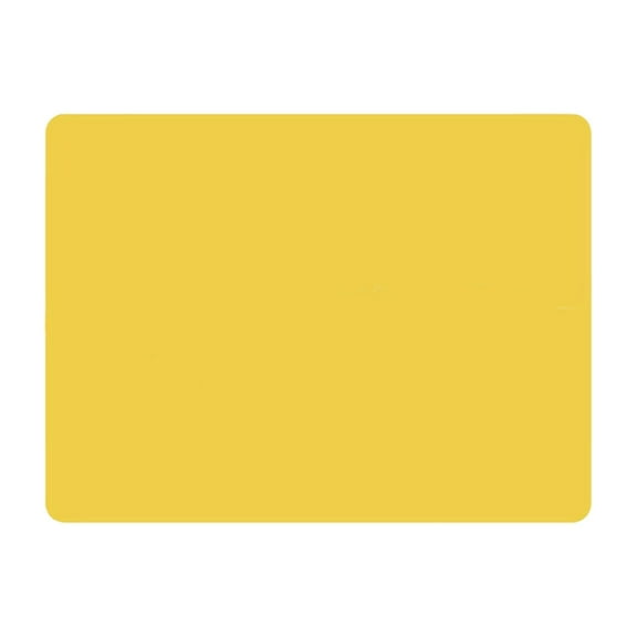Basiess Non-Slip Silicone Kitchen Placemat, Heat Resistant Countertop Protector Mat for Table, Desk, Craft, Dining, Easy to Clean, Reusable (1Pcs) Yellow