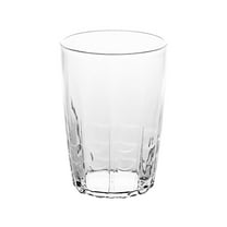 Basiess Plastic Cups | 14Oz Stackable Pc Plastic Cups - Heat Resistant Beverage Tumblers for Beer/Tea, Colorful Restaurant Drinkware Bulk Set Clear