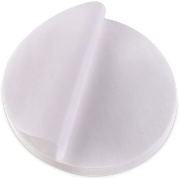 Basiess Pre-Cut Round Parchment Paper Liners - Non-Stick Baking Paper for Air Fryer Steamer Cake Pan, 3In, 100Pcs (White2)